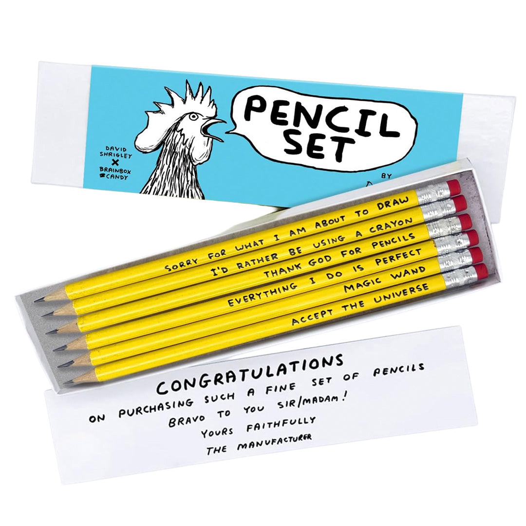 David Shrigley Pencil Gift Set 3