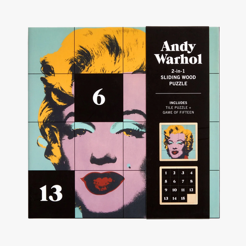 Andy Warhol - 'Marilyn' 2-in-1 Sliding Wood Puzzle