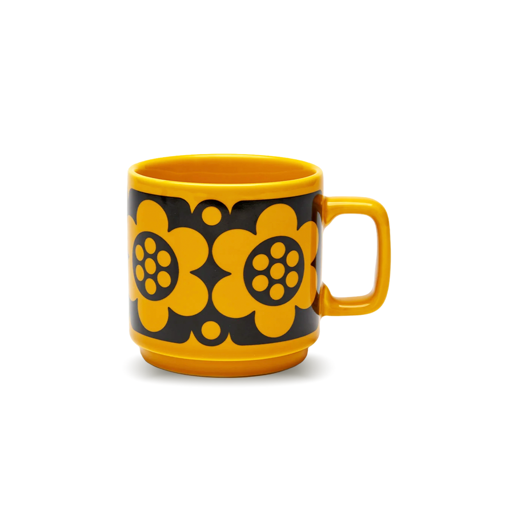 Hornsea Mug - Geo Flower Yellow