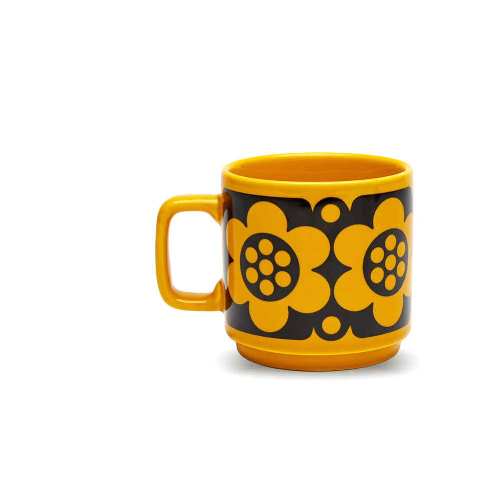 Hornsea Mug - Geo Flower Yellow