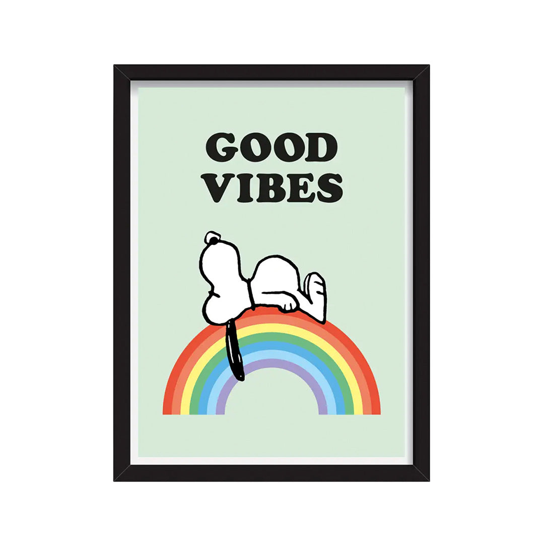 Peanuts - Good Vibes A3 Framed Print