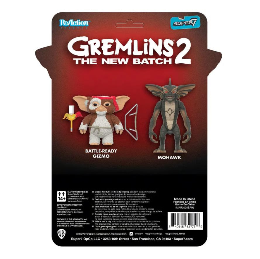 Super7 - Gremlins Figures - Mohawk Battle Ready Character Card