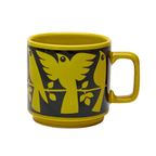 Magpie X Hornsea Mug Birds Chartreuse