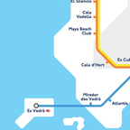 Ibiza Tube Map (Small) by Cindy Houdini