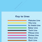 Ibiza Tube Map (Glitter, Large) by Cindy Houdini