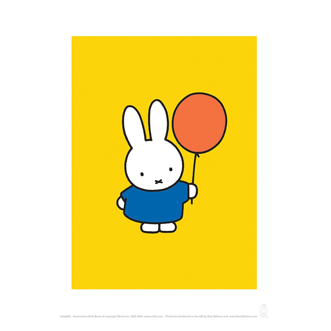 Miffy Balloon Print 11x14"