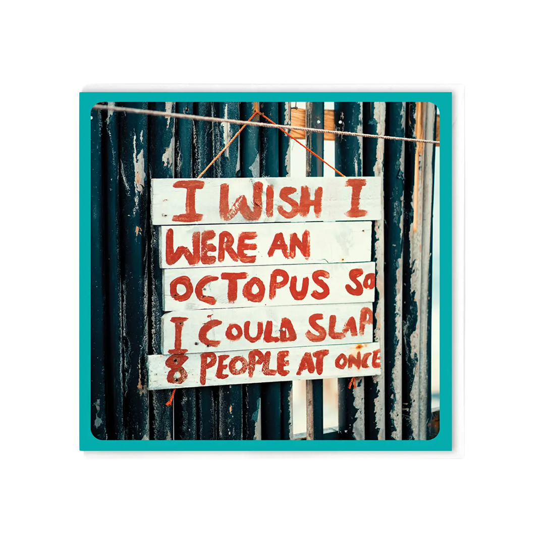 Octopus By Brainbox Candy - Greetings Card