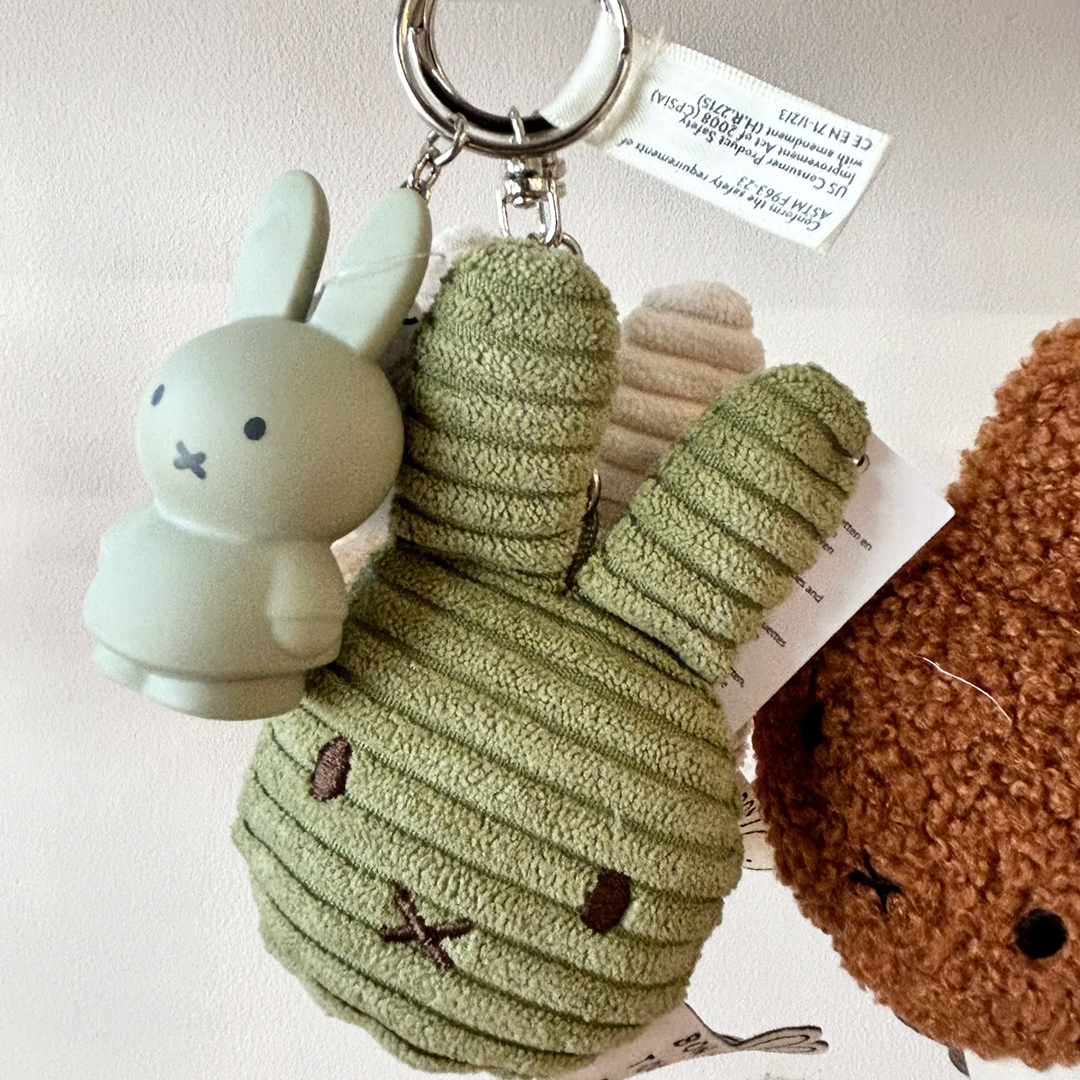 Bon Ton Toys Miffy Flat Keychain Corduroy Olive Green