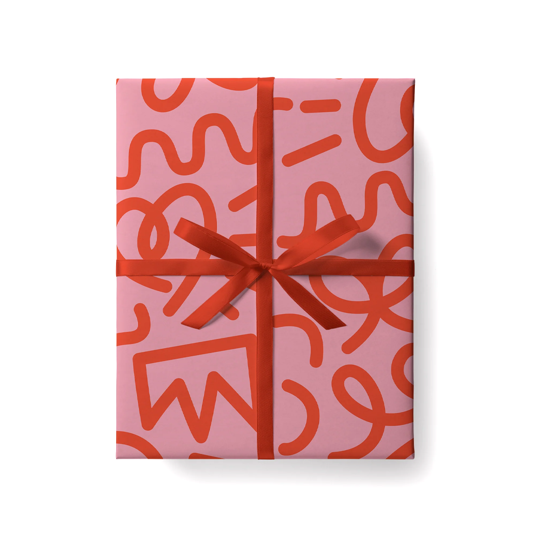 Party Doodle (Pink) - Gift Wrapping Paper