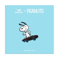 Peanuts -  Enamel Pin - Skateboard
