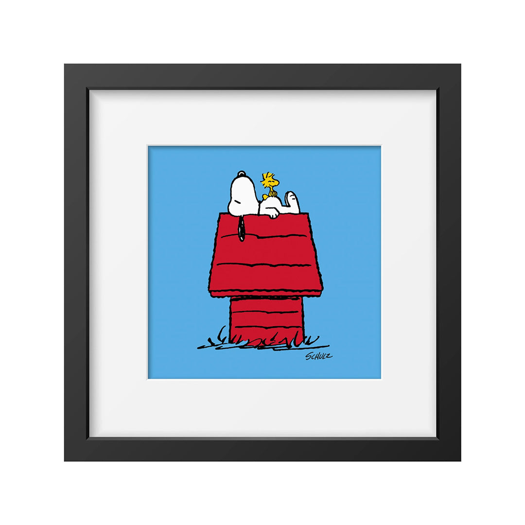 Peanuts - House Framed Print Handmade