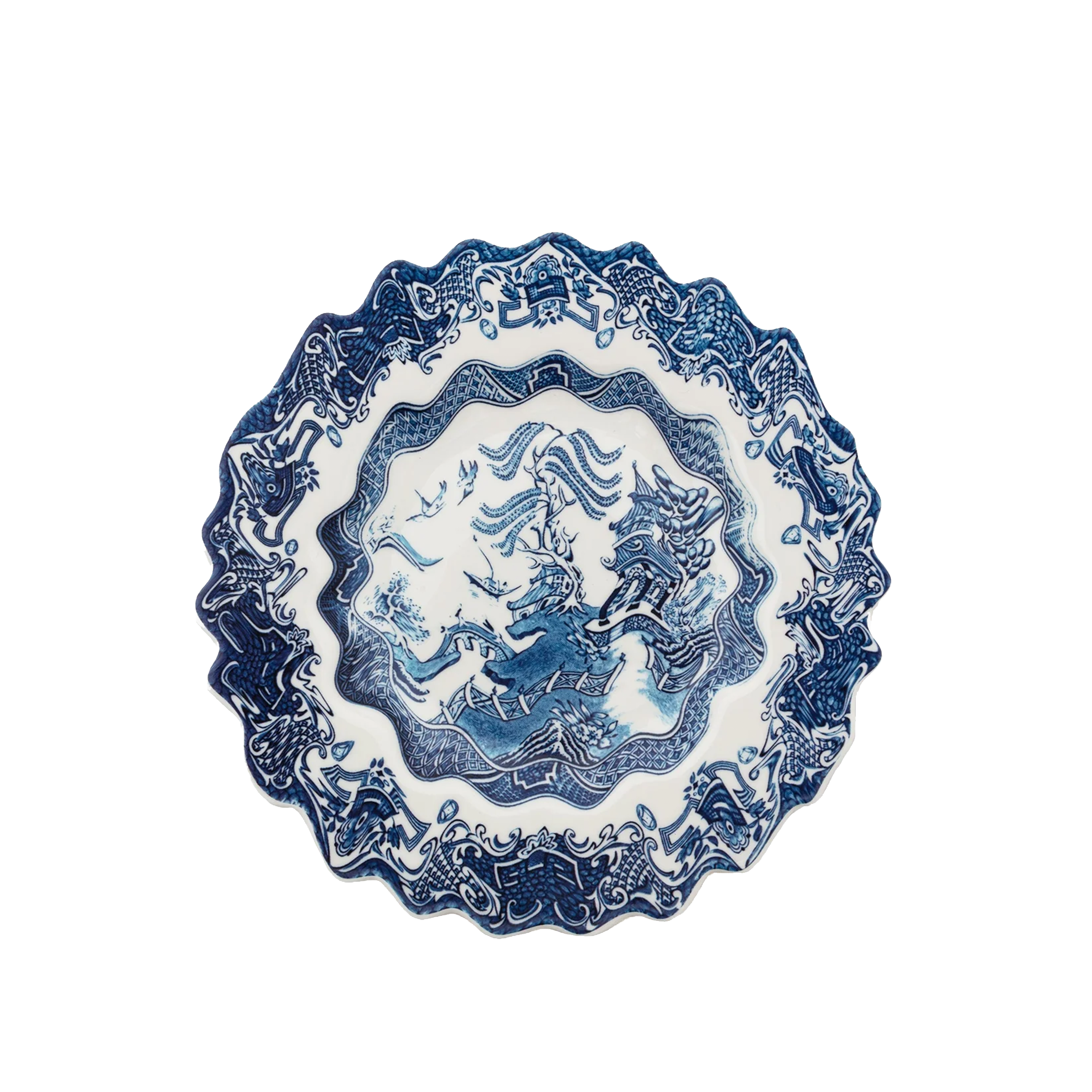 Seletti - 'Classics on Acid - Willow Wave' Dinner Plate