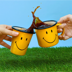 Smiley Enamel Mug