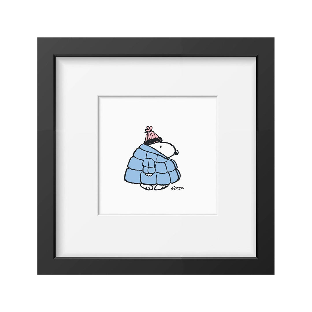 Peanuts - Puffa Framed Print Handmade