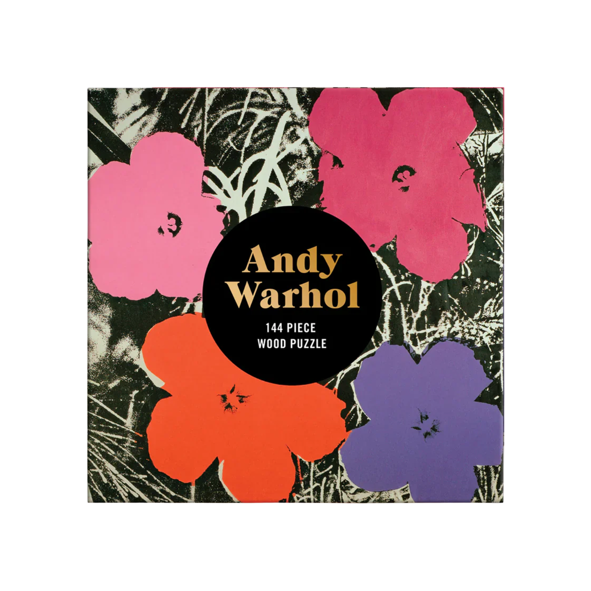 Andy Warhol - 'Flowers' 144 Piece Wood Puzzle