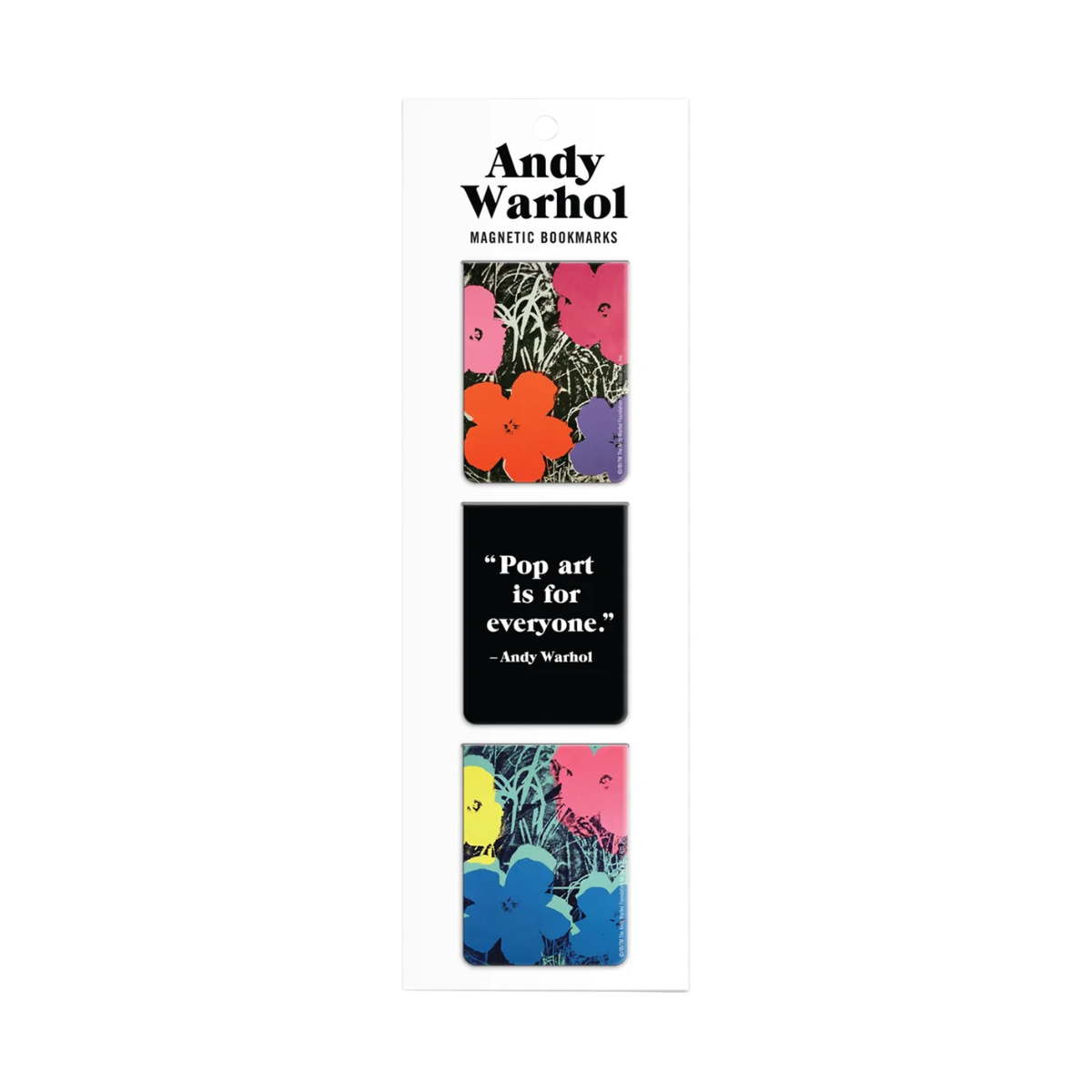 Andy Warhol  - Flowers Magnetic Bookmarks