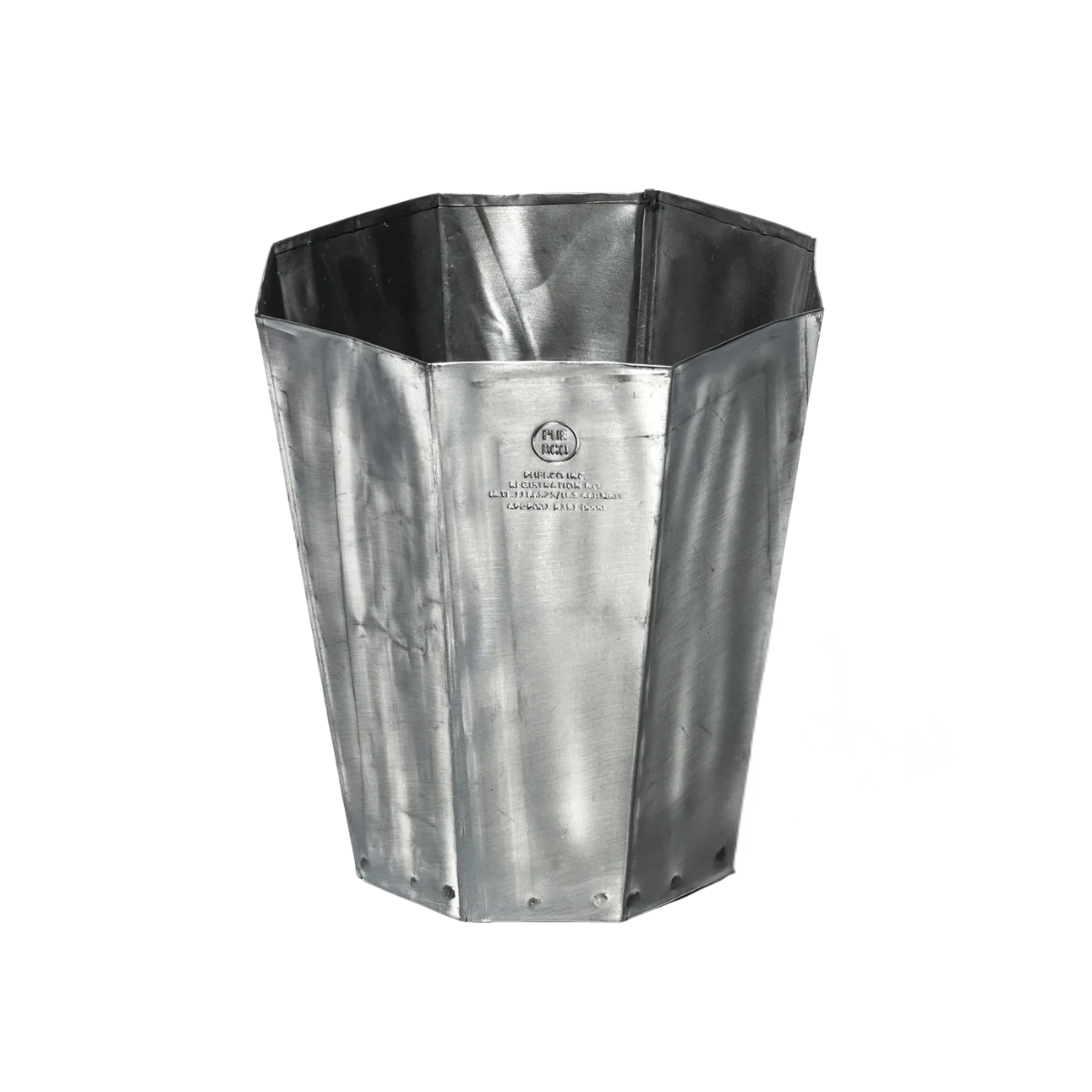 Puebco - Recycle Steel Trash Can / Octagon