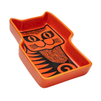 Hornsea Cat Trinket Dish Orange