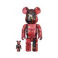 Medicom Be@rbrick Andy Warhol x Jean-Michel Basquiat #1 400% & 100%