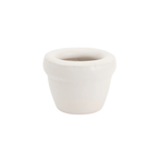 Small Planter 'LOUIS' Matte Bone