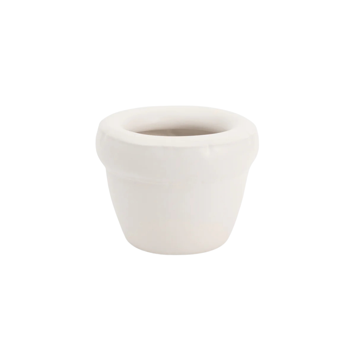 Small Planter 'LOUIS' Matte Bone