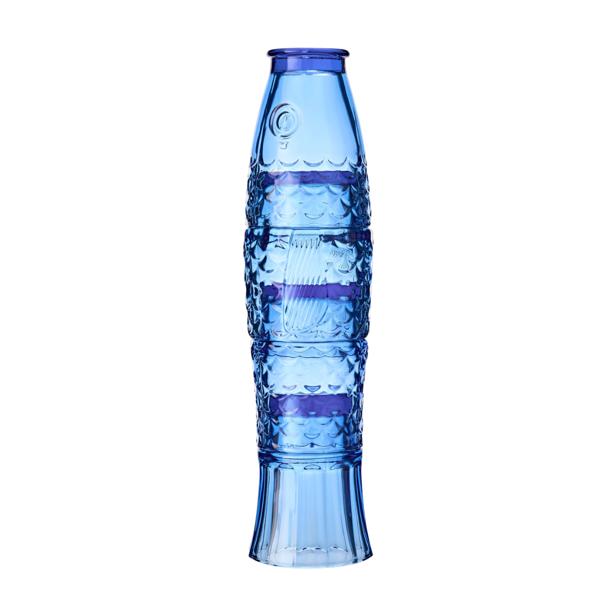 Fish Stacking Drinking Glass - Set of 4 - Blue