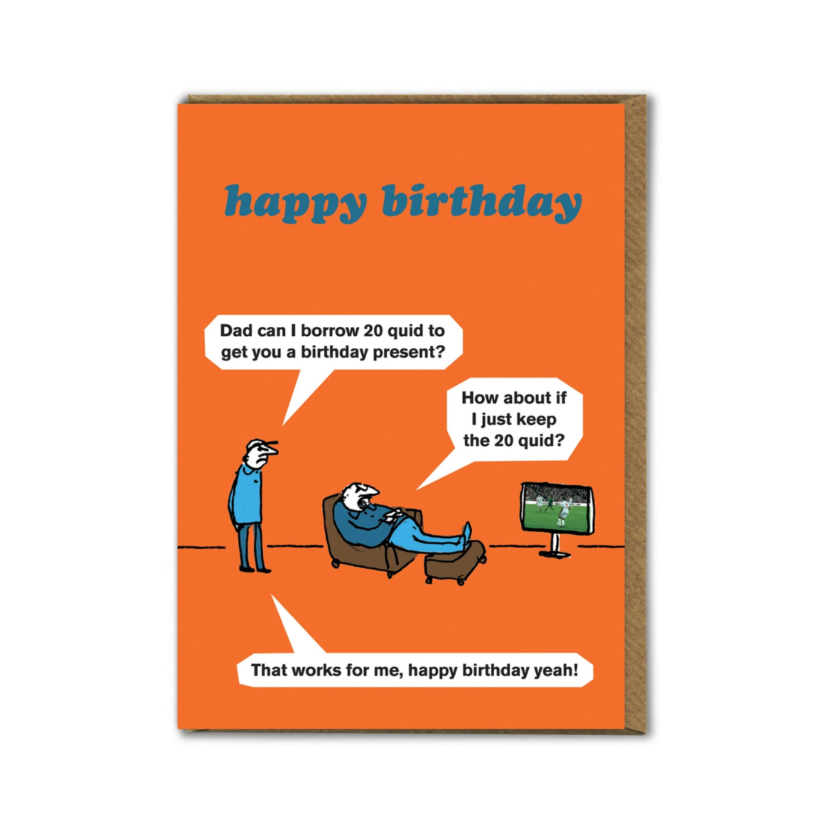Funny Birthday Card - 'Borrow 20' Greetings Card