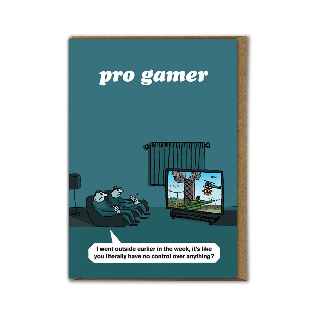 Funny Birthday Card - 'Gamer' Greetings Card