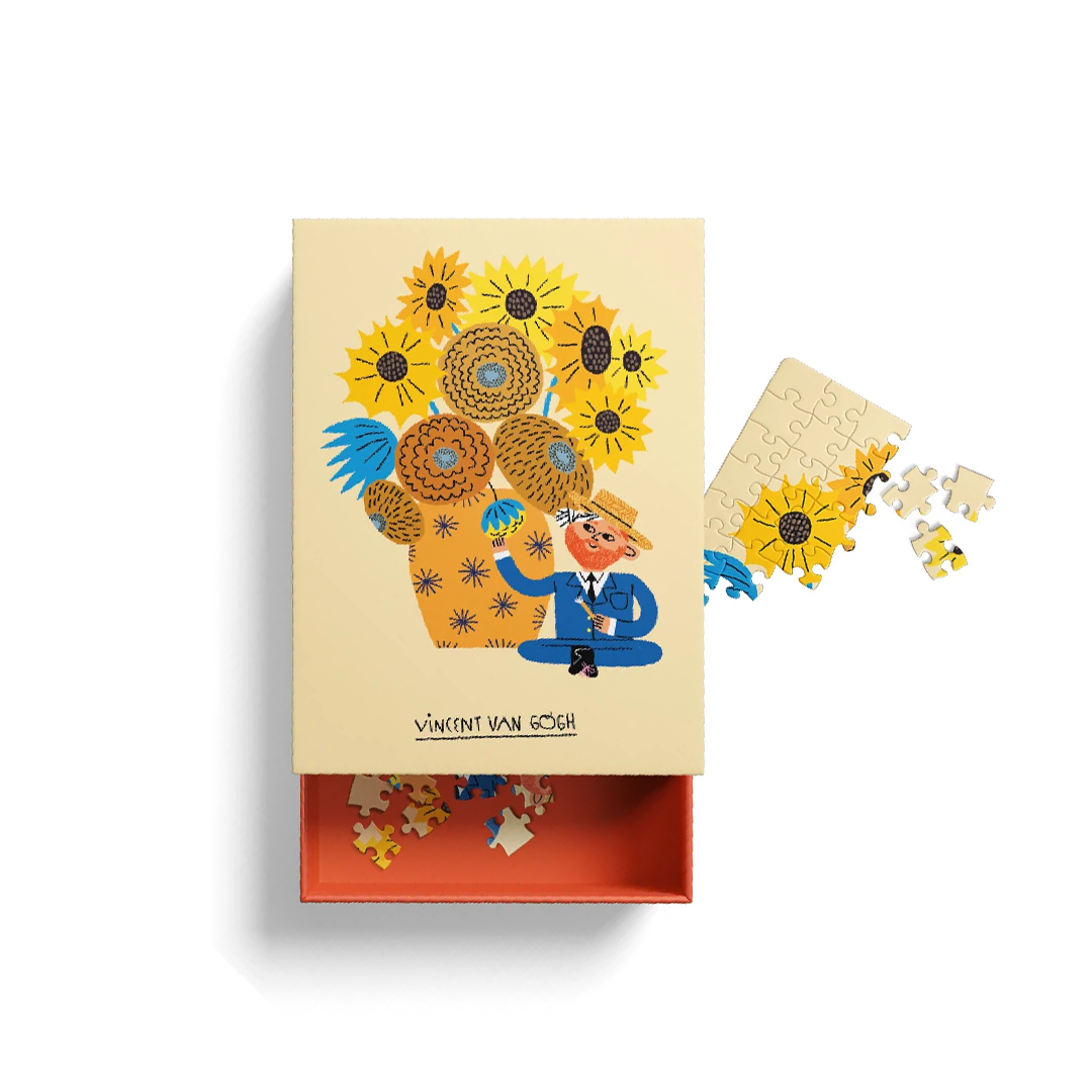 Vincent Van Gogh Mini Matchbox Jigsaw Puzzle